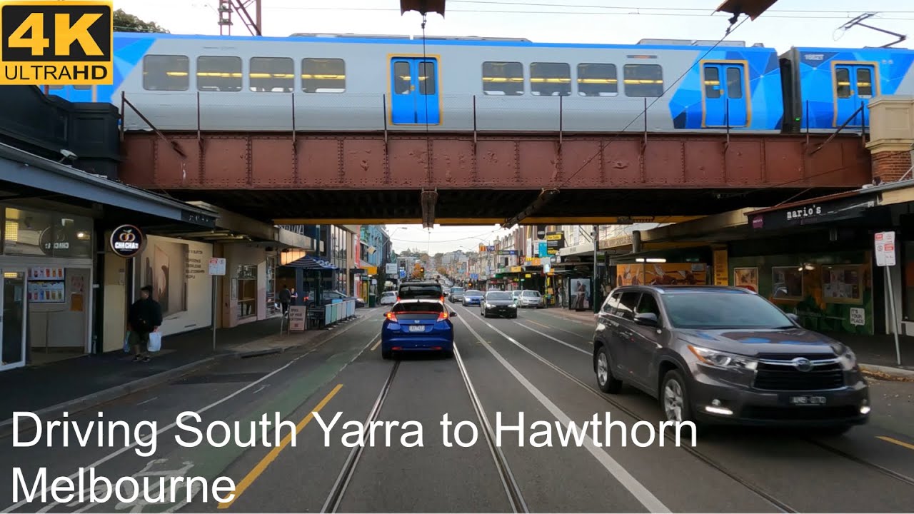 Driving South Yarra to Hawthorn | Melbourne Australia | 4K UHD