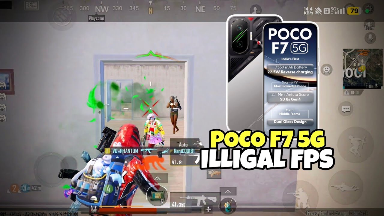 POCO F7 5G TOO POWERFUL for BGMI? 😱🔥