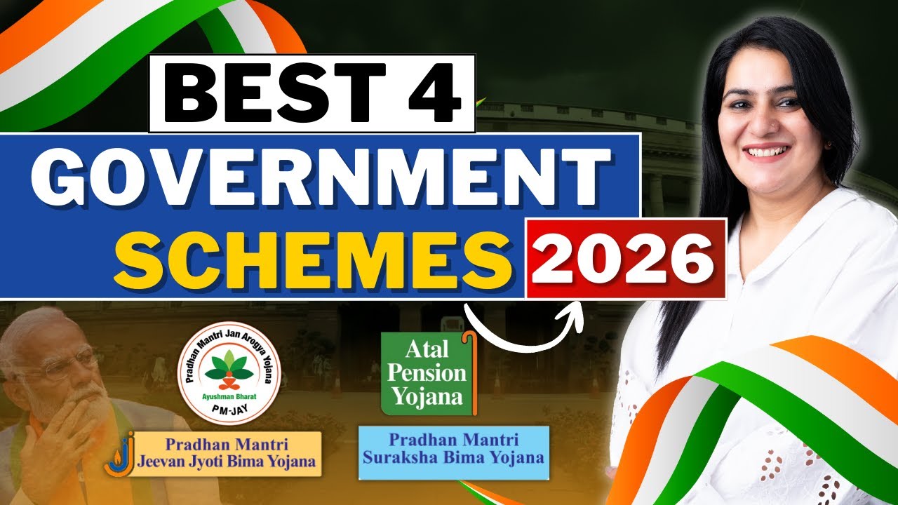 TOP 4 Government Schemes in 2026 | LOW-COST Health & Life Insurance India 🇮🇳 | Gurleen Kaur Tikku