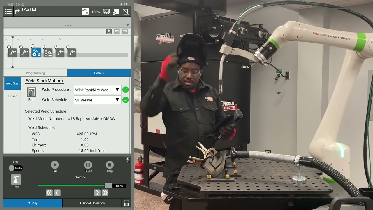 Setting Up Through Arc Seam Tracking (TAST) – Cooper™ Welding Cobot