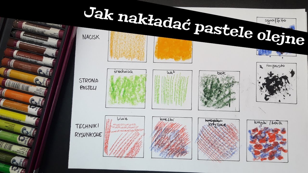 Jak rysować pastelami olejnymi, czyli techniki dla osób początkujących