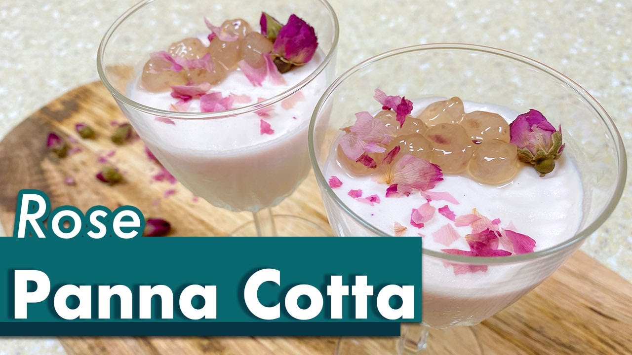 Rose Panna Cotta | All Natural Dessert Recipe