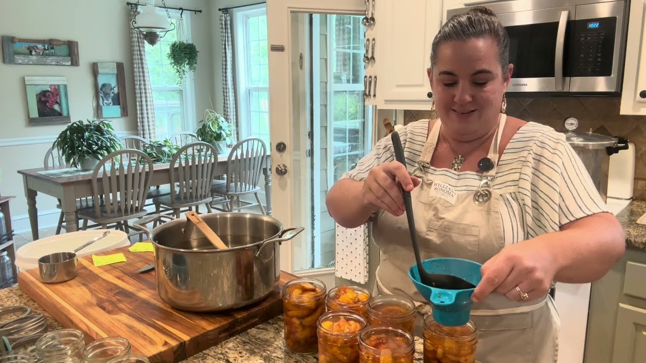Peach day! Come along as we make jam, peach butter, peach syrup from the scraps and more!