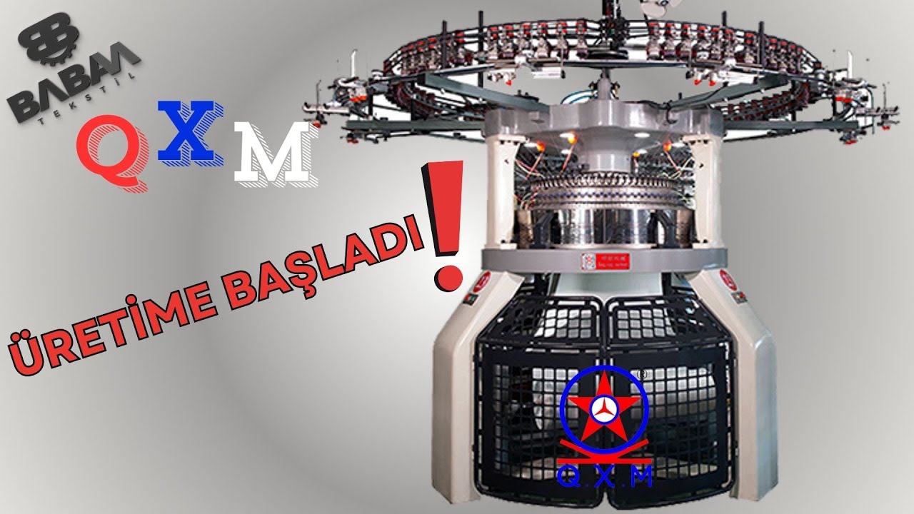 ÜRETİME BAŞLADI - QXM Açık En İnterlok Makinelerimiz Müşterimizin  Makine Parkuruna Katıldı.