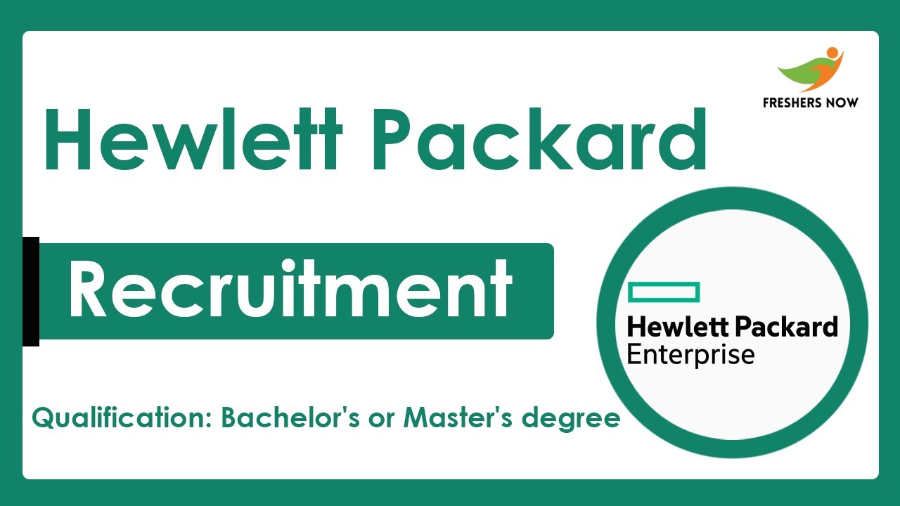 Hewlett Packard Recruitment 2023 Notification | R&D Graduate | Application Form