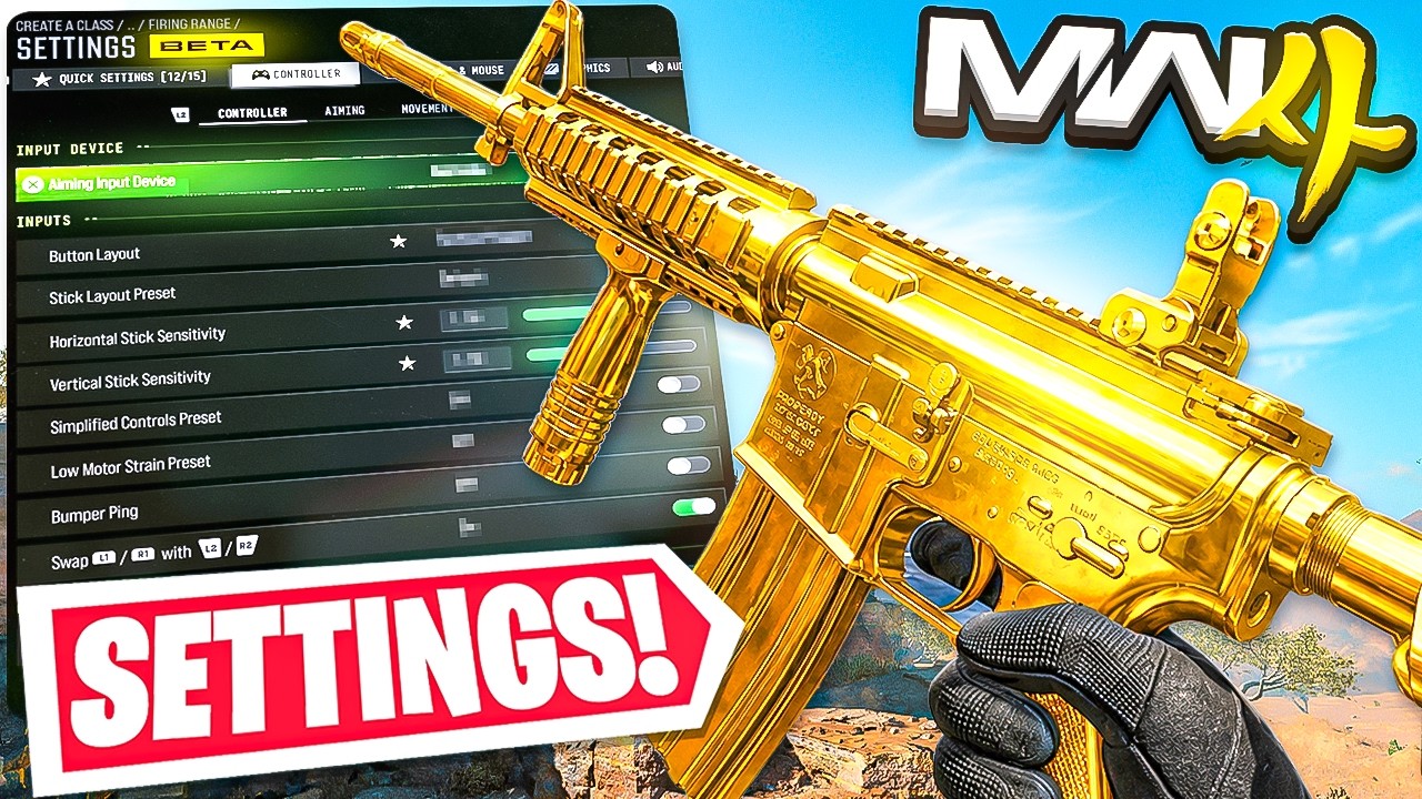 MODERN WARFARE 4: BEST SETTINGS You NEED To Use! (MW4 Best Controller, Graphics, & PS5 Settings)