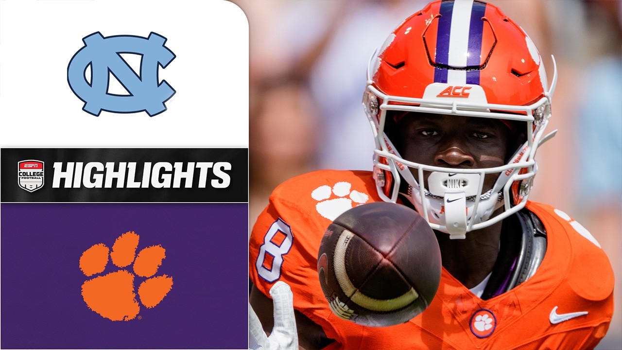 North Carolina Tar Heels vs. Clemson Tigers | Full Game Highlights | ESPN College Football