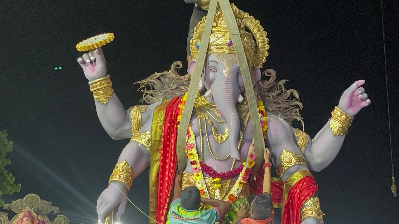 Dasera tekri na raja visarjan 2022 at purna river viraval navsari😍 ganpati bappa mourya💖🙏