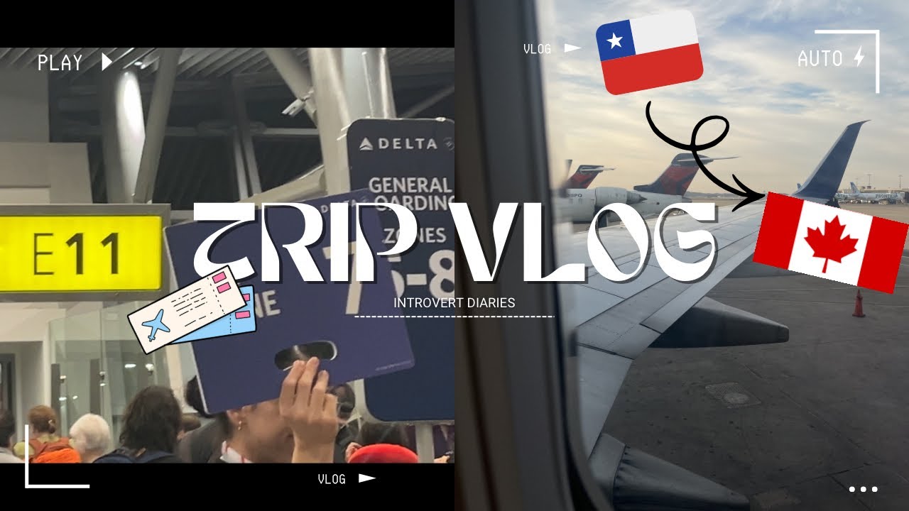 Viajecito de Santiago a Toronto, el peor avión en el que me subí😭😭