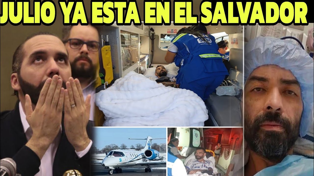 Julio  Cesar Rivera Ya esta En El Salvador , Nayib Bukele da Gracias a Dios  logro llegar con vida