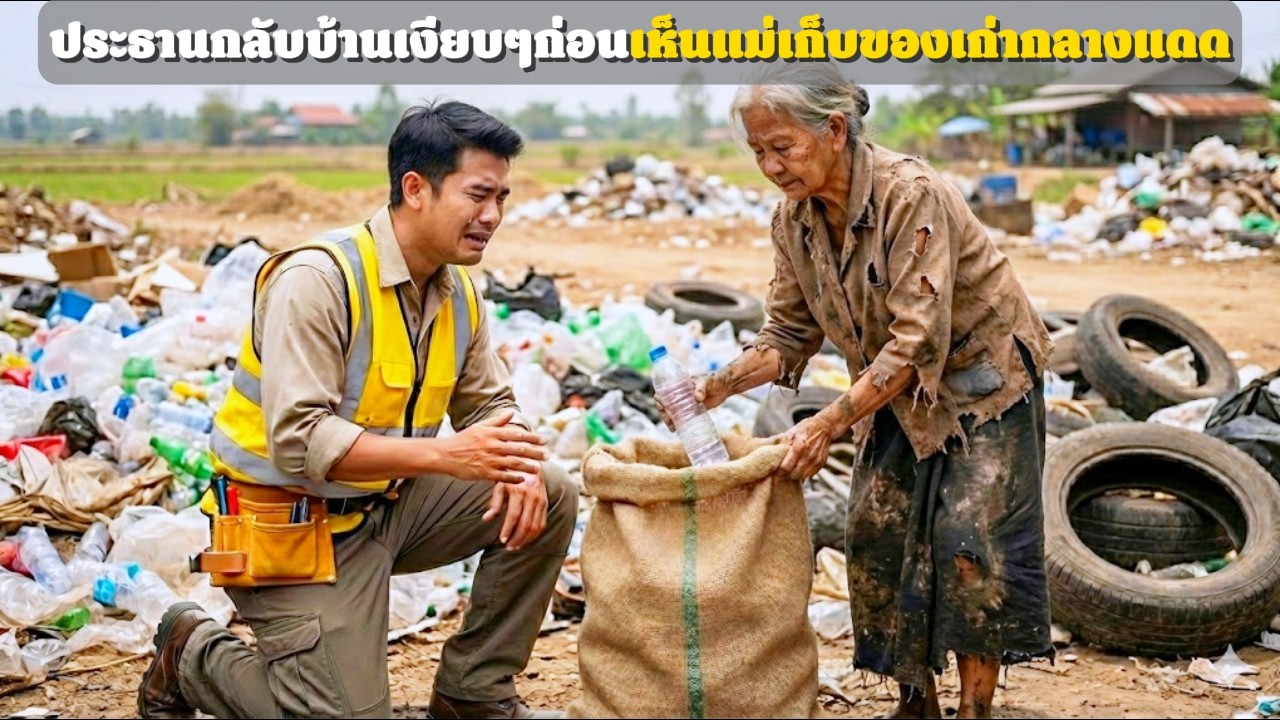 แกล้งจนกลับบ้านในคราบช่างไฟ ประธานแทบทรุดเมื่อเห็นแม่เก็บขวดท่ามกลางแดดแรง | เรื่องบ้านเรา