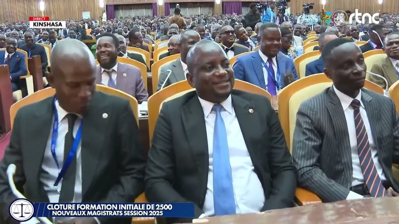CEREMONIE DE CLOTURE DE LA FORMATION INITIALE DE 2500 NOUVEAUX MAGISTRATS - SESSION 2025