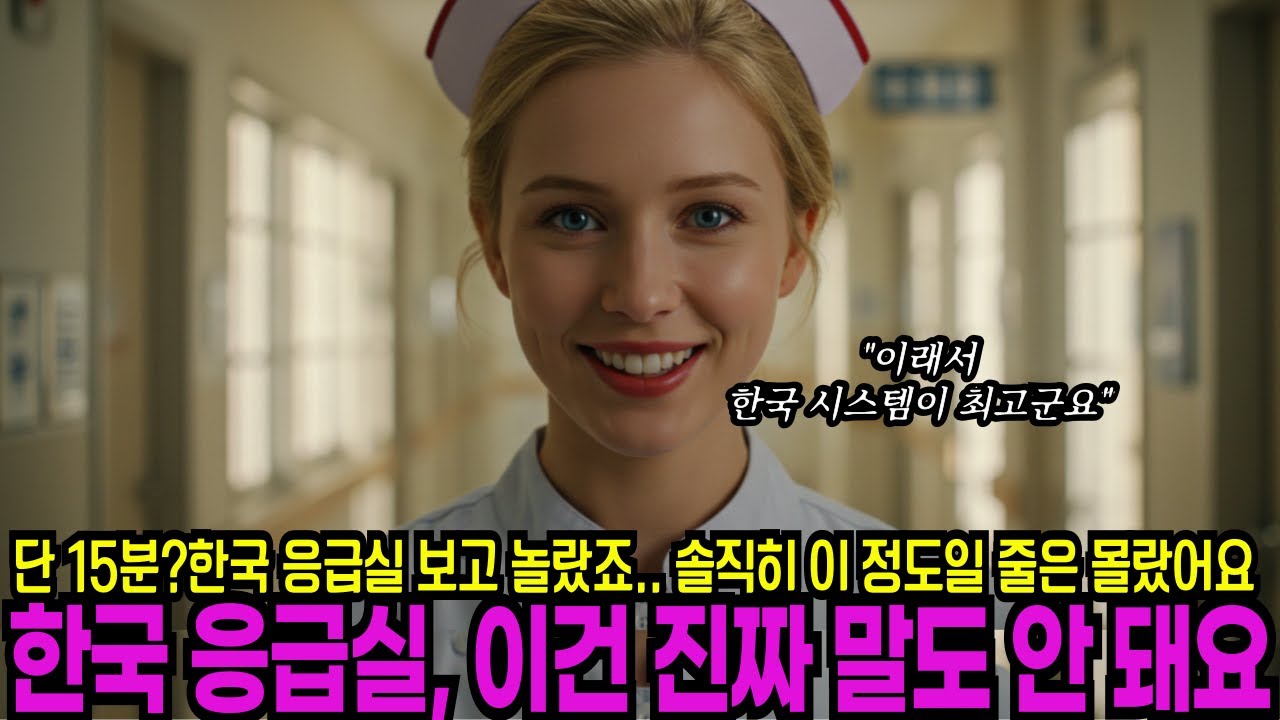 [해외감동사연]한국 응급실 이건 진짜 말도 안돼요, 솔직히 한국이 이정도일 줄은 꿈에도 몰랐어요