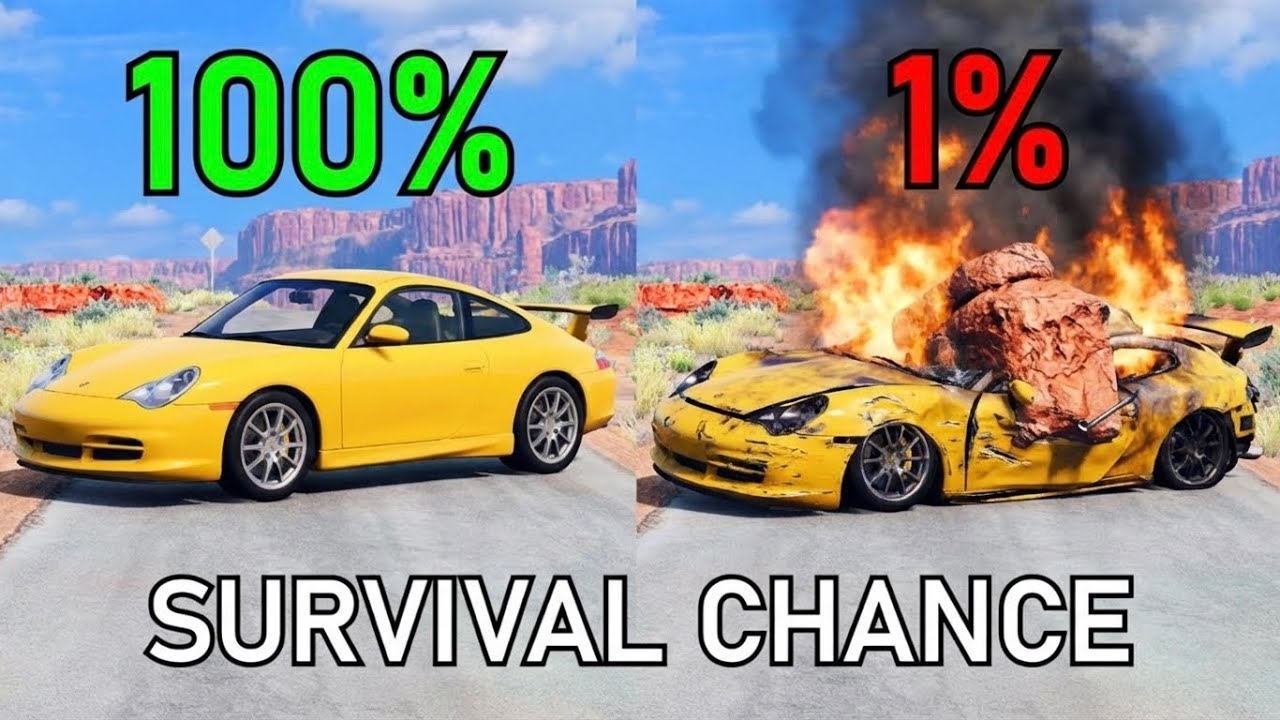 Realistic Survival Chance Crash Testing Ep.25 | BeamNG.drive