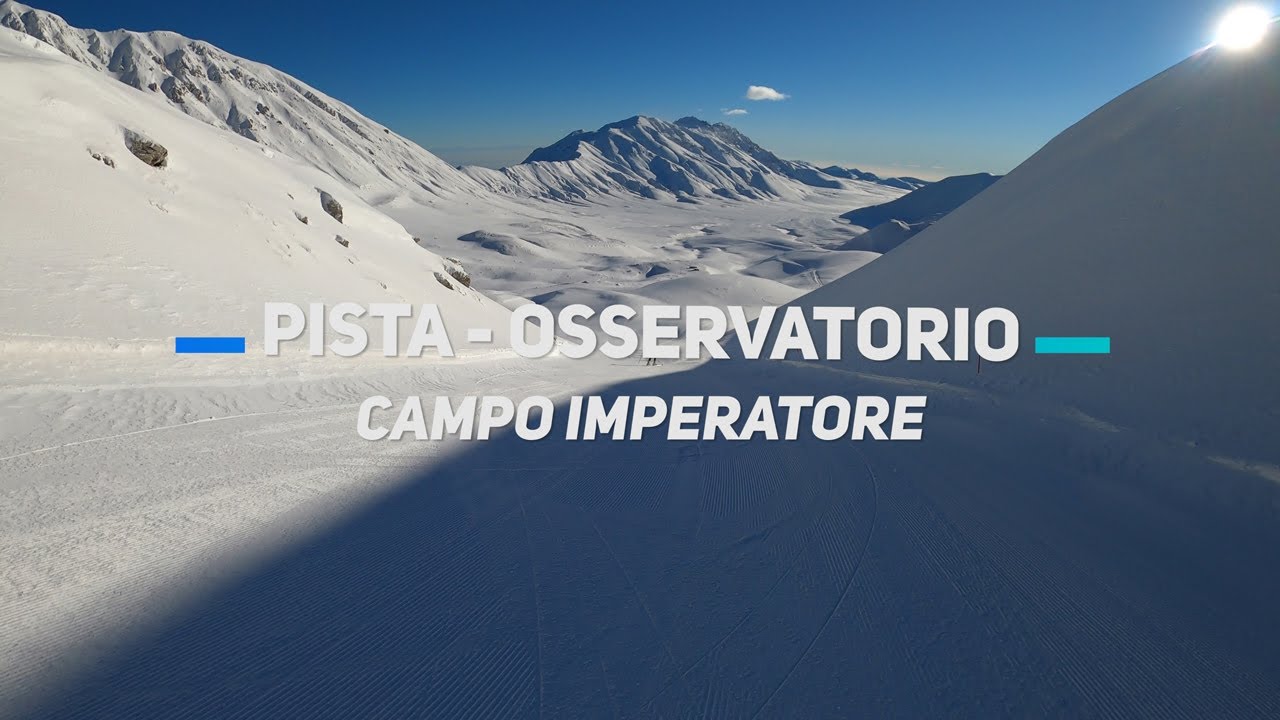 Campo Imperatore:  pista Osservatorio del Centro Turistico del Gran Sasso