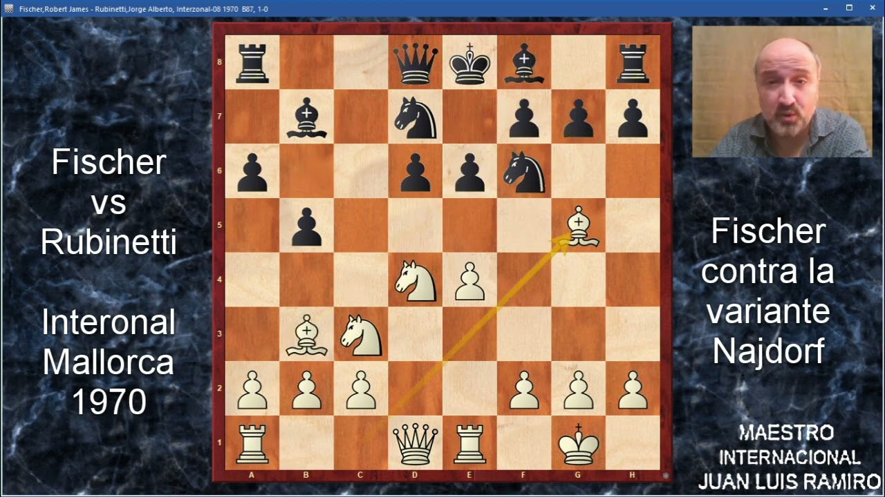 Fischer destroza la variante Najdorf de la siciliana!