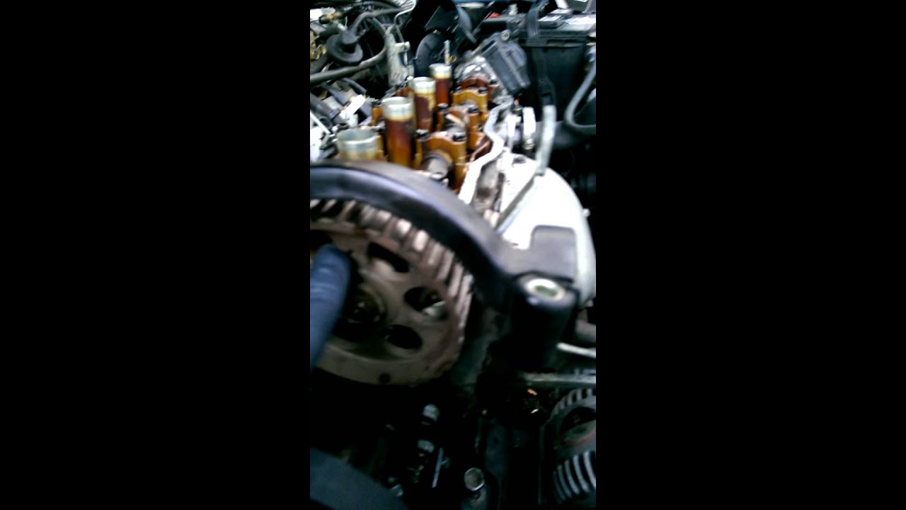 Repair of the timing belt 1990 Geo Prizm 1.6L Toyota engine 4AFE part 1 of 2