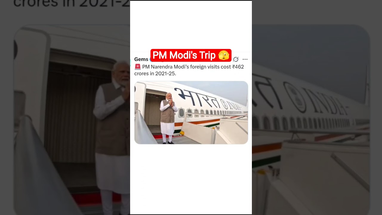 PM Narendra Modi's Foreign Trip Cost 🫣🔥🥶 News Update #shorts #news #pmmodi #narendramodi #bjp #memes