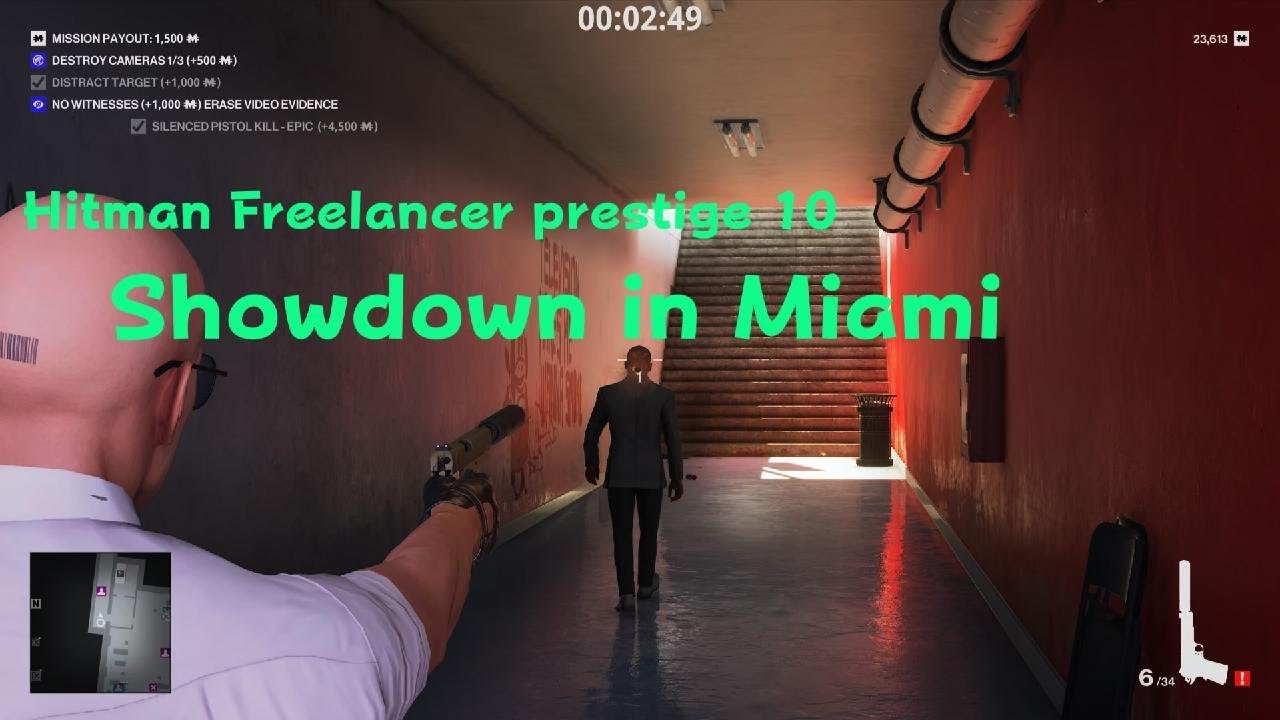 HITMAN Freelancer prestige 10 Showdown in Miami