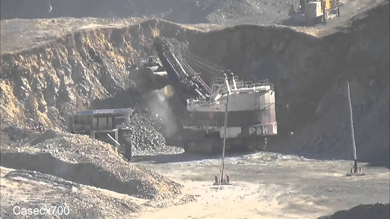 P&H Shovel Loading Liebherr Haul Truck