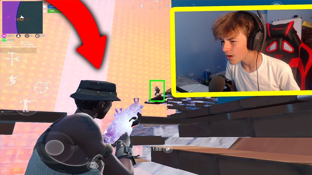 I joined random ZONE WARS using a RECON EXPERT in Fortnite Mobile...