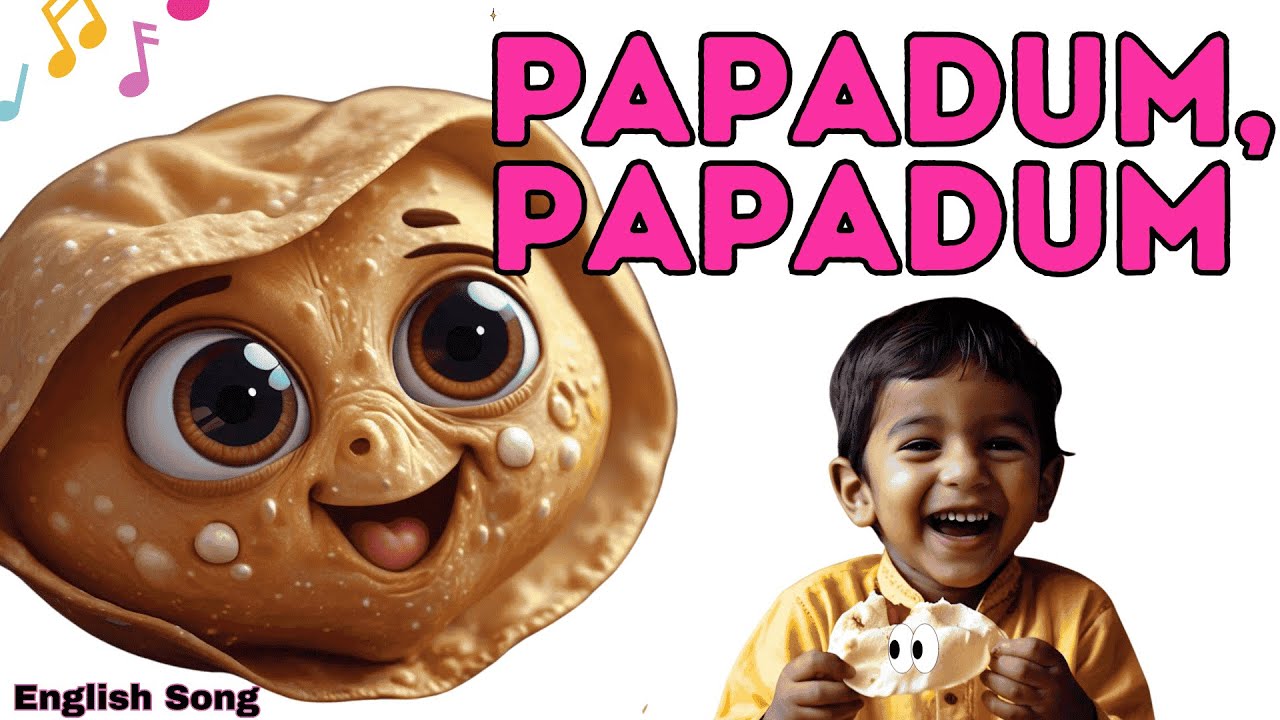 PAPADUM PAPADUM 🎶  Kids Song English  पापड़ पापड़!  Nursery Rhyme | Tastes So Yum!