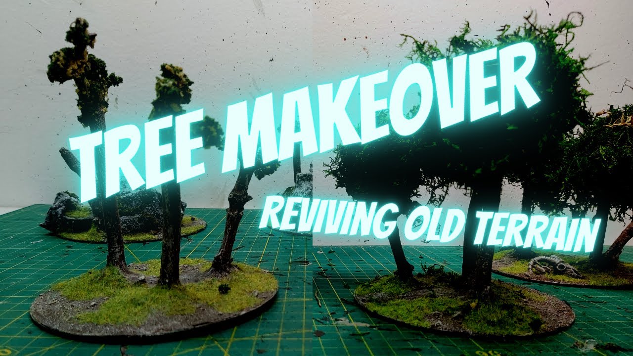 Tutorial - Reviving Old Terrain - DIY Forest Canopy -Tree Makeover - Giving Old Pieces New Life