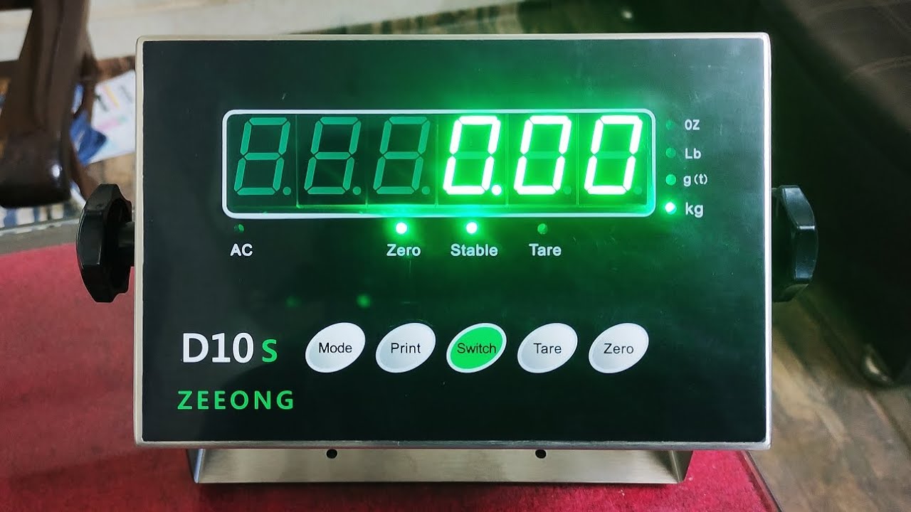 Master Scale ZEEONG D10s Indicator Calibration 50g x 300kg
