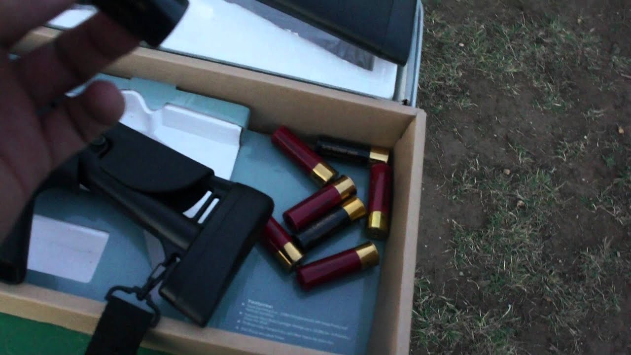 Megfizethető Airsoft replik&aacute;k: Double eagle m56dl &eacute;s m56a rug&oacute;s trishot shotgunok, magyarul