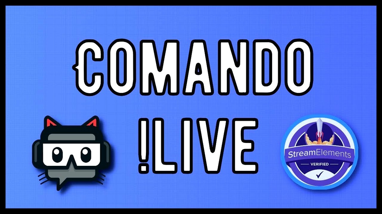 Comando simples que divulga amigos streamers em TEMPO REAL !eu !live !divulgar