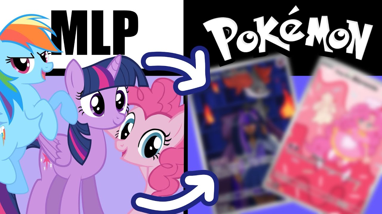 Шестерка главных героинь MLP в роли тренеров покемонов!