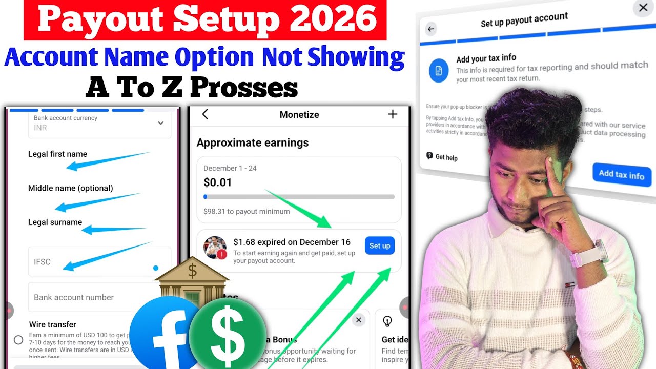 Facebook Earning Expired Problem Solved | Fb payout Setup| fb Tax information| fb earning expired 