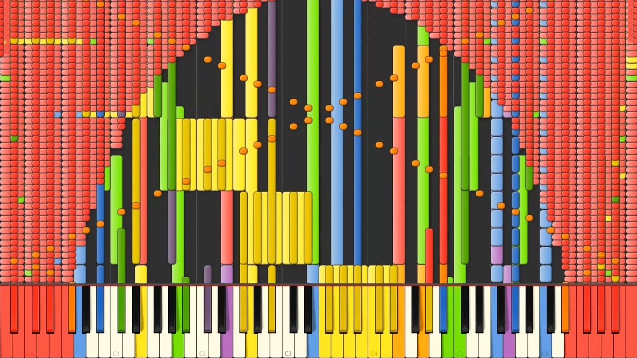 [Black MIDI] Synthesia – Song of the Night Sparrow ~ Night Bird 176,000 notes ~ ScubDomino