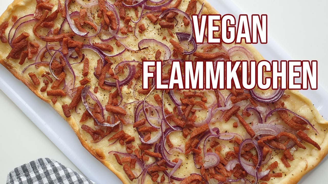 VEGAN FLAMMKUCHEN | Superlekker en met slechts 5 ingrediënten!