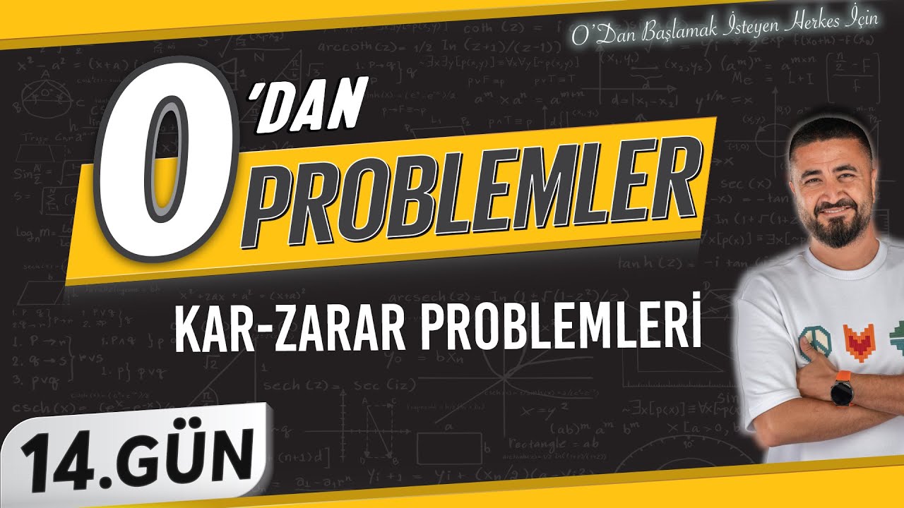 Kar - Zarar Problemleri | 0 DAN Problemler Kampı 14.Gün | Rehber Matematik