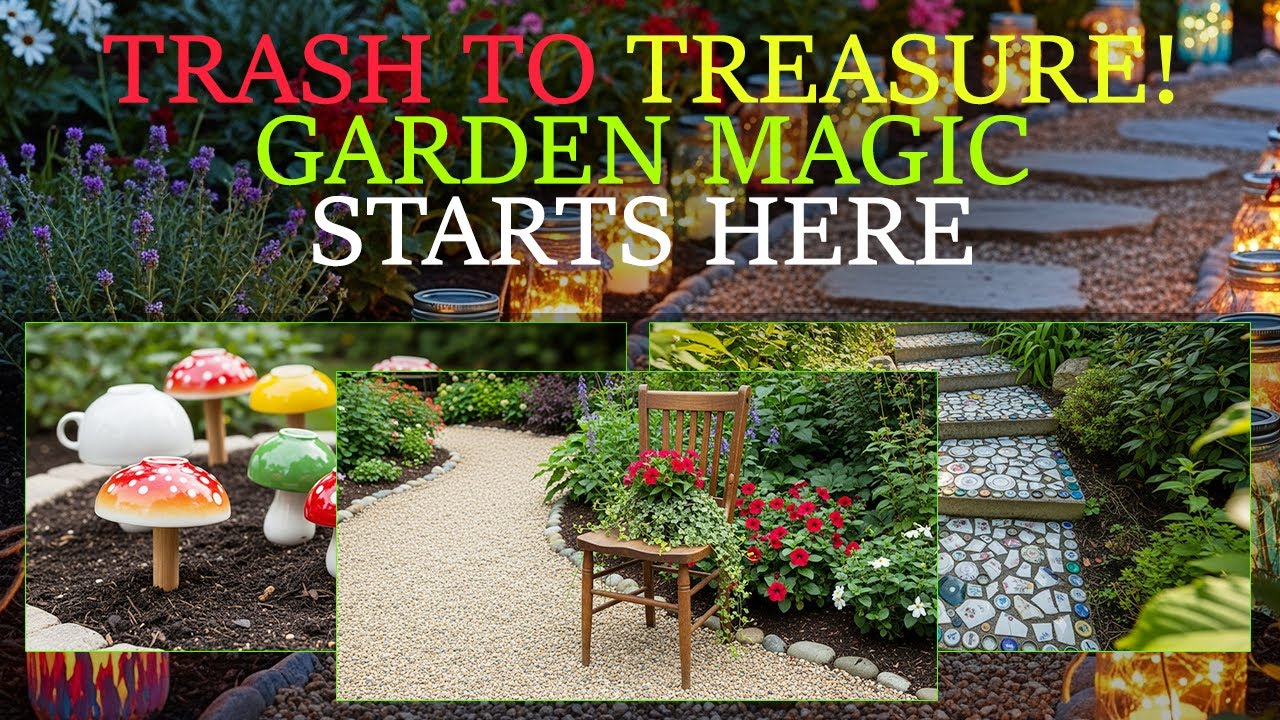 🌿 25+ Bizarre Garden DIYs from Trash You’ve Never Seen Before!