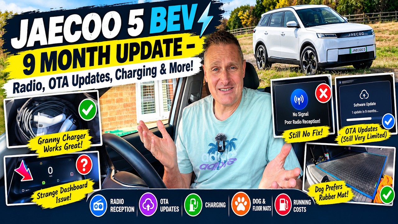 Jaecoo 5 BEV 9 Month Ownership Update &ndash; Radio, OTA Updates, Charging & More!