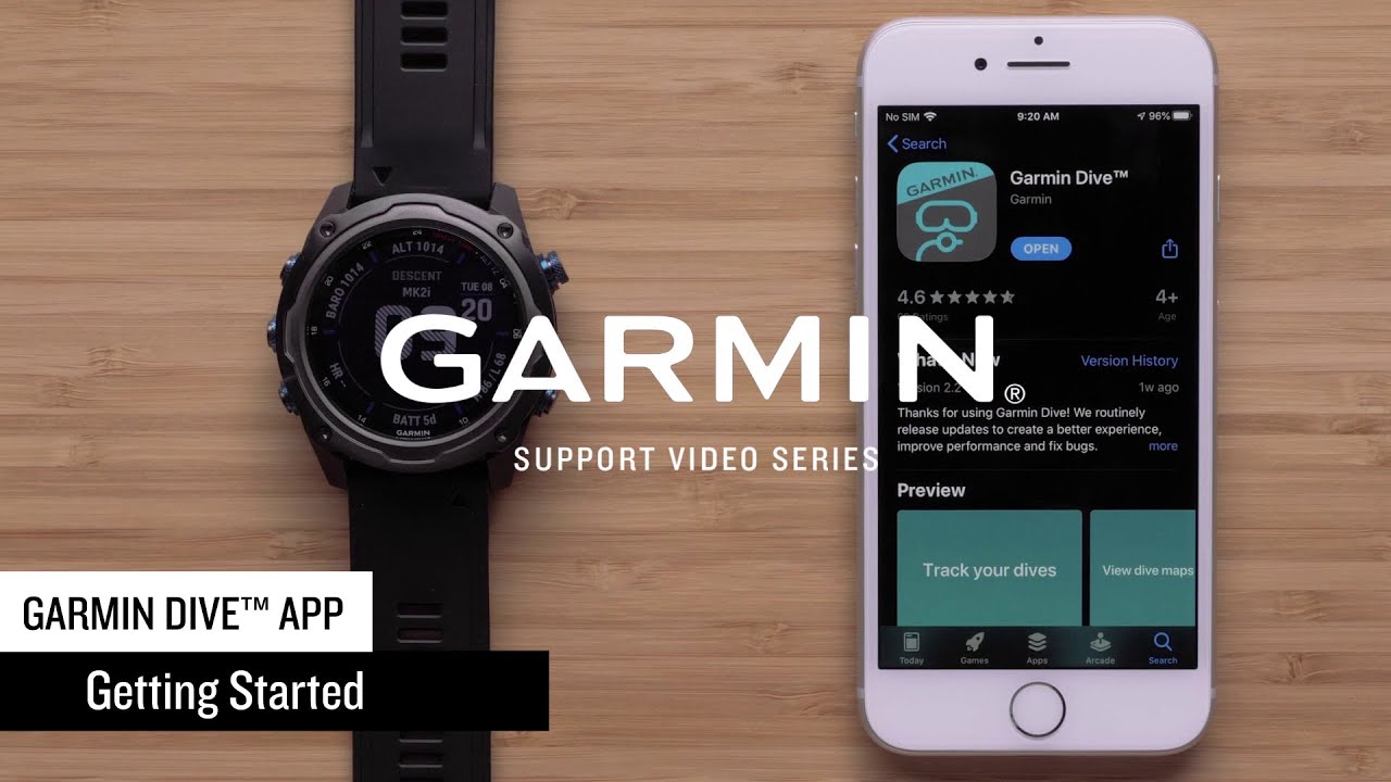 Support: Getting Started with the Garmin Dive&trade; App
