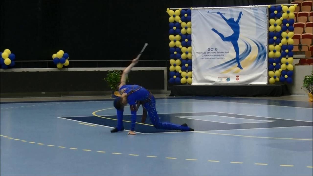 Championnat du monde 2016 Twirling - Demi-Finales - Freestyle Masculin Senior - Raphaël HERCOUET