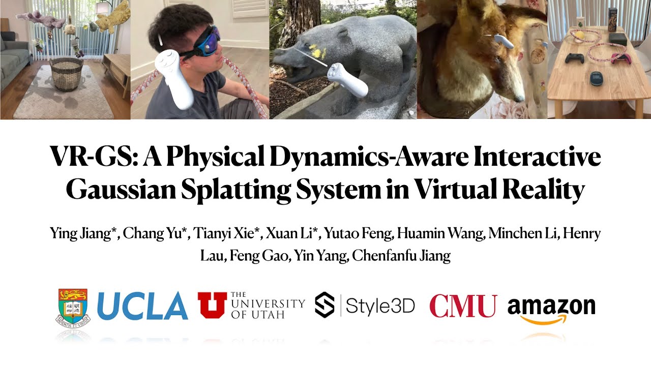 VR-GS: A Physical Dynamics-Aware Interactive Gaussian Splatting System in Virtual Reality