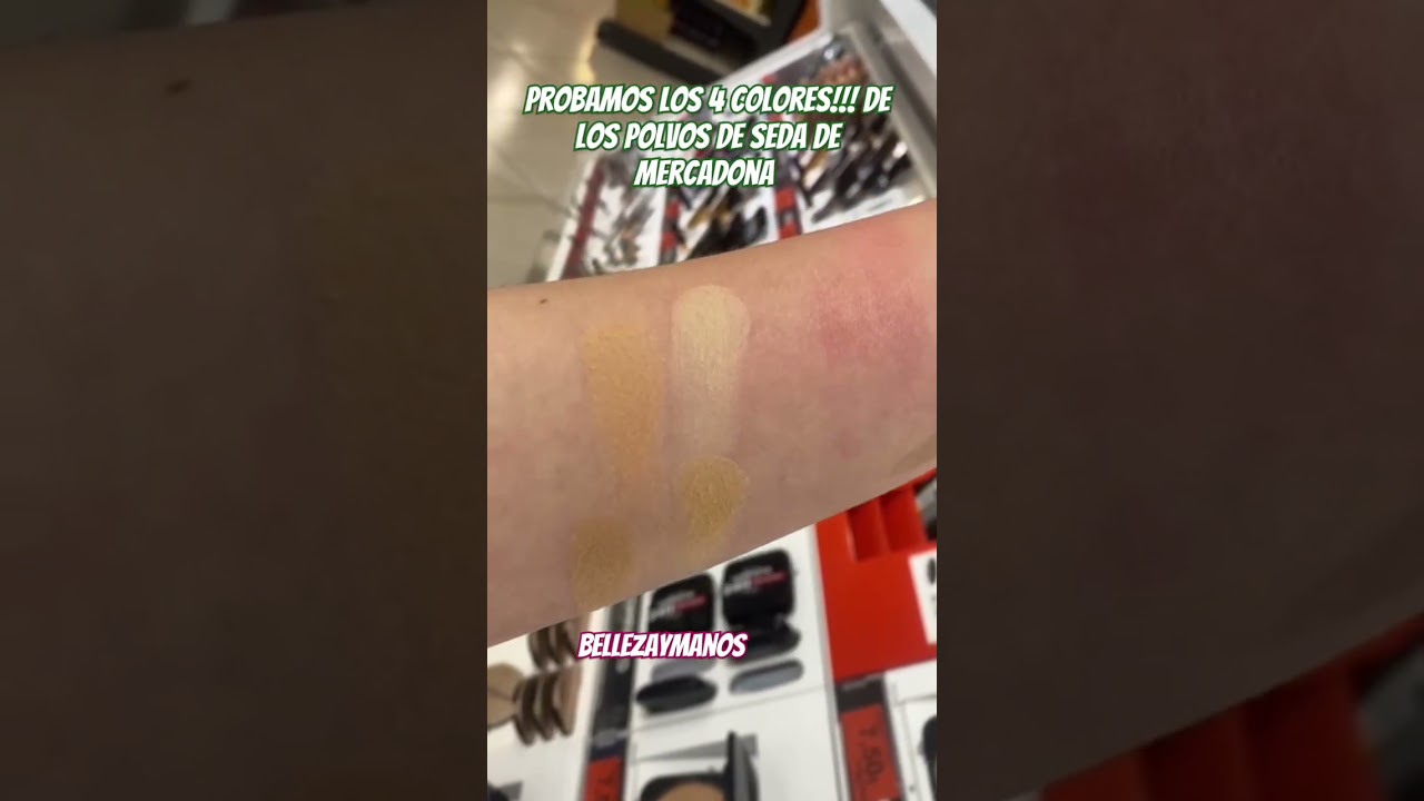 👉🏼Probamos los 4 colores de polvos de Seda de Mercadona