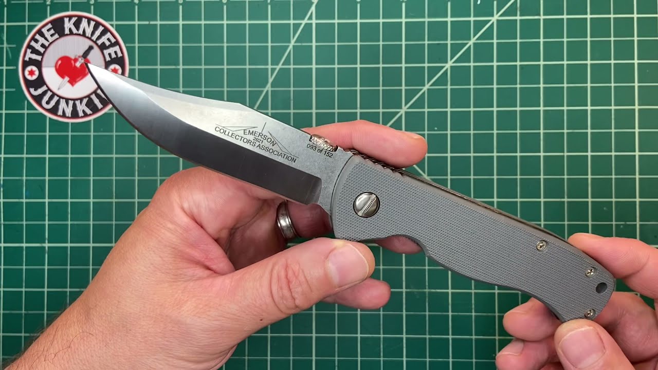 Emerson Knives EX100 -- Emerson Collectors Association Knife 2021 -- Close Up