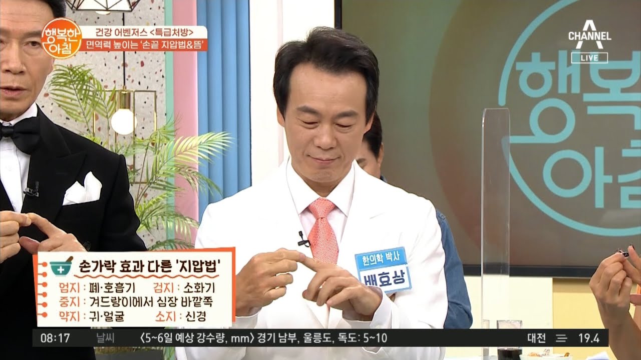 면역력 높이는 손끝 지압법 & 뜸! | 행복한 아침 683 회