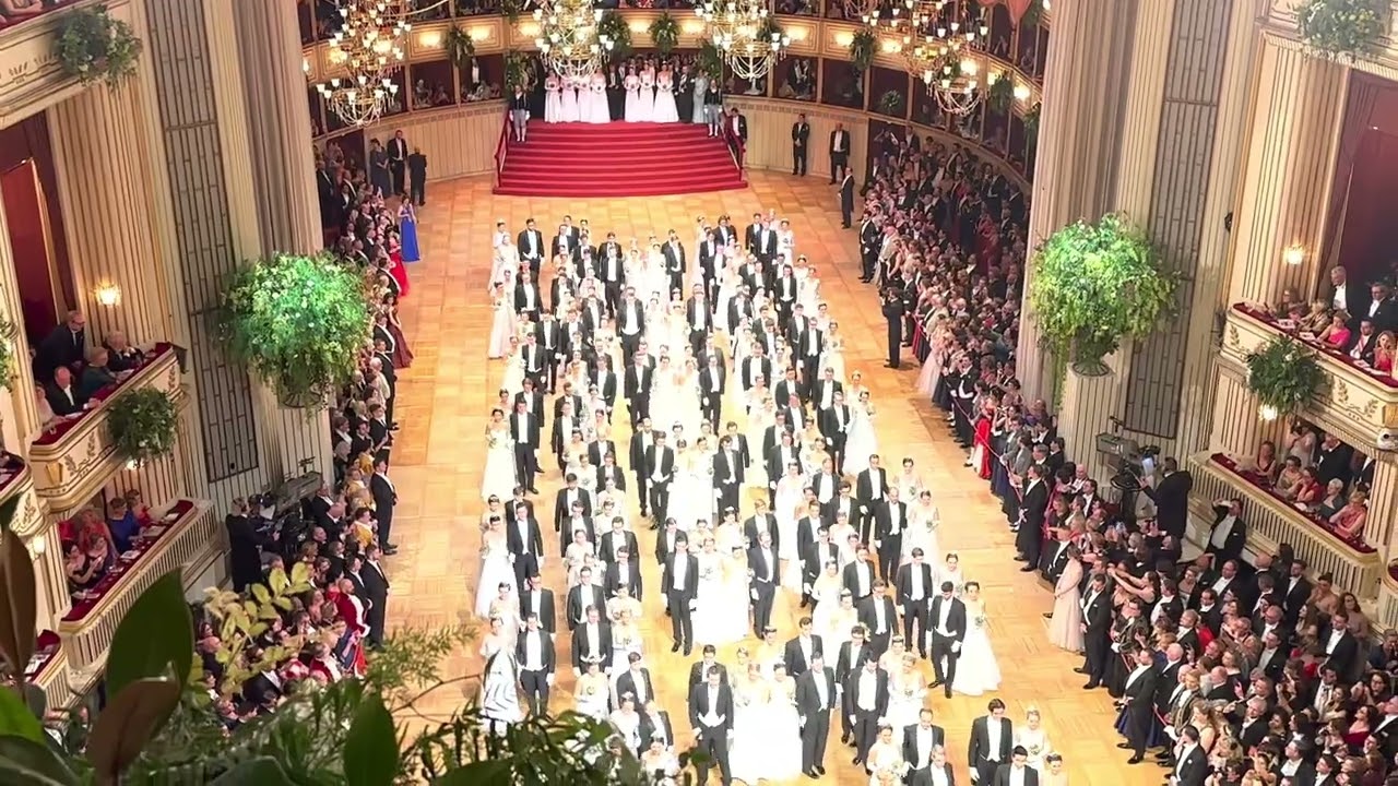 Opernball 2023 Eröffnung, Studenten Polka und Donauwalzer