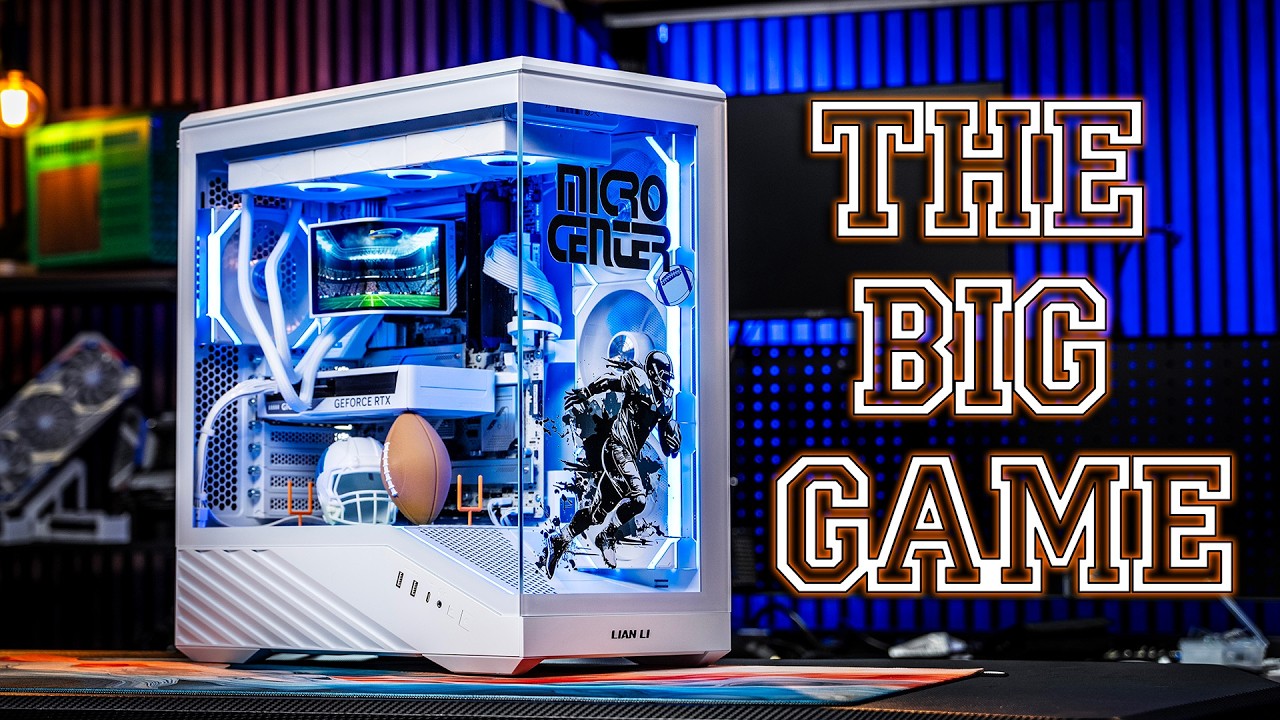 Football-Themed Gaming PC with Custom 3D Prints! | Micro Center Studio Custom PC Build