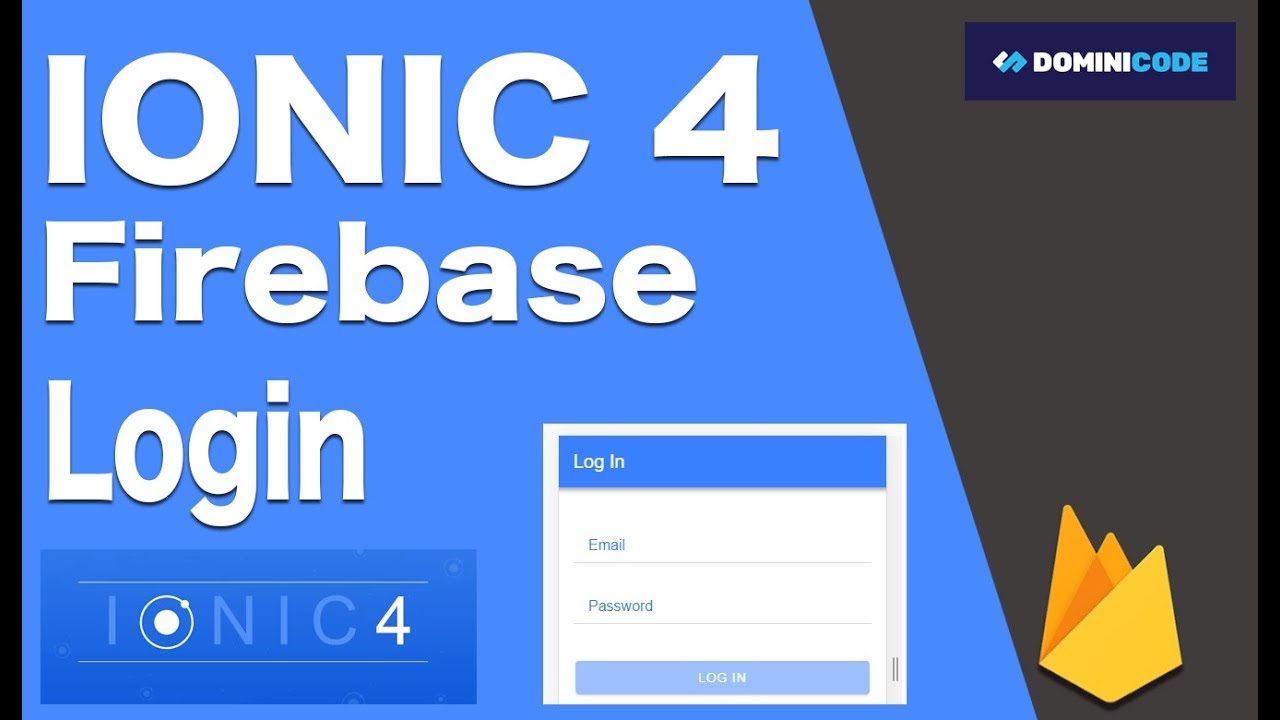 Ionic 4 Login firebase por Email