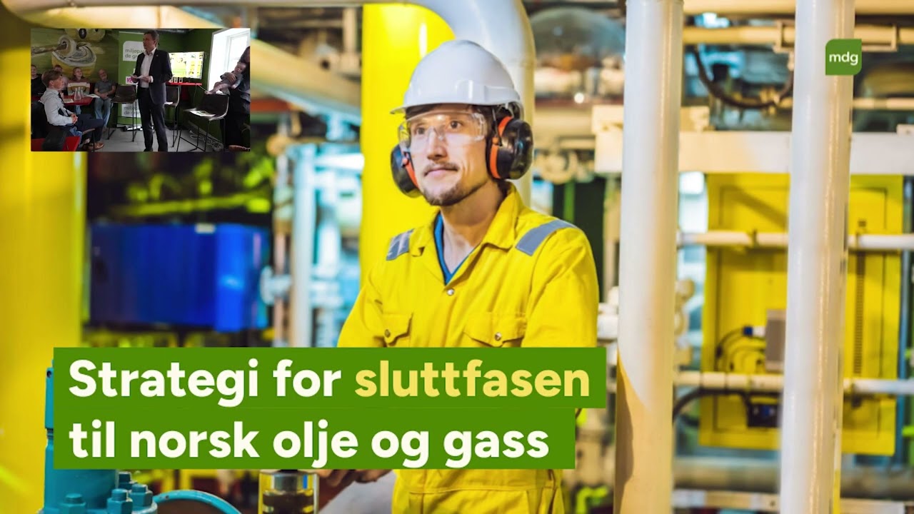 Her er MDGs plan for å fase ut olje og gass
