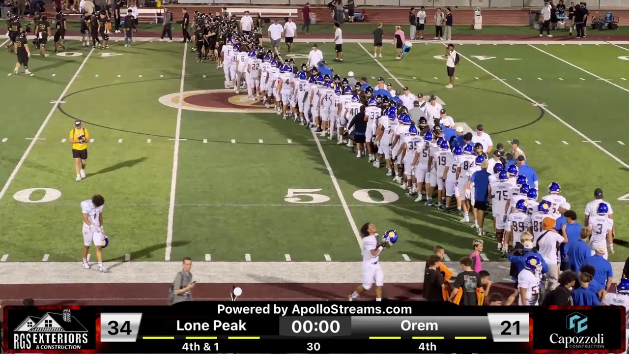 Week 2: Lone Peak Knights vs Orem Tigers