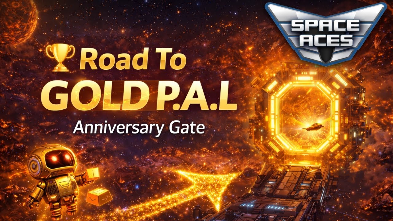 Space Aces - The Improved Darkorbit  l  Road To GOLD P.A.L  I   Anniversary Gate
