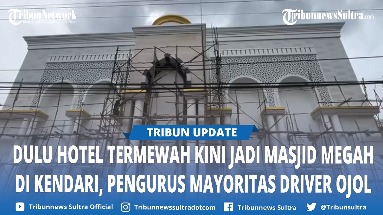 8 Tahun Tak Beroperasi, Hotel Aden Kendari Disulap Jadi Masjid An Nur, Pengurus Didominasi Ojol
